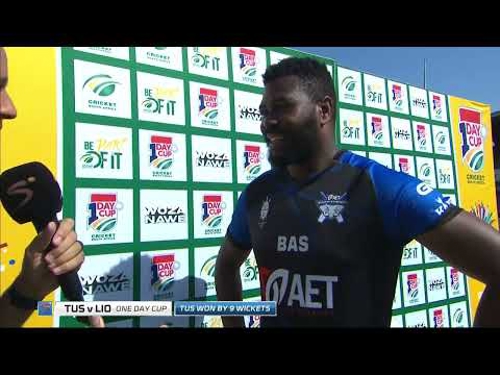 Post-match interview with Mbulelo Budaza | AET Tuskers v DP World Lions | SA Cricket One Day Cup