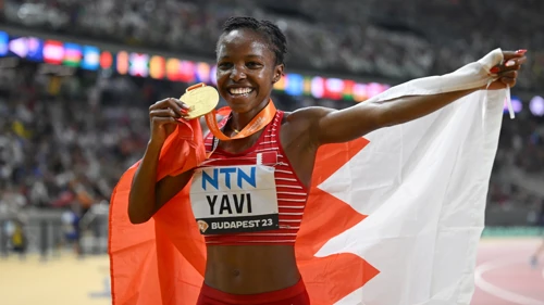 Bahrain's Yavi captures women's 3 000m steeplechase with last-lap surge ...