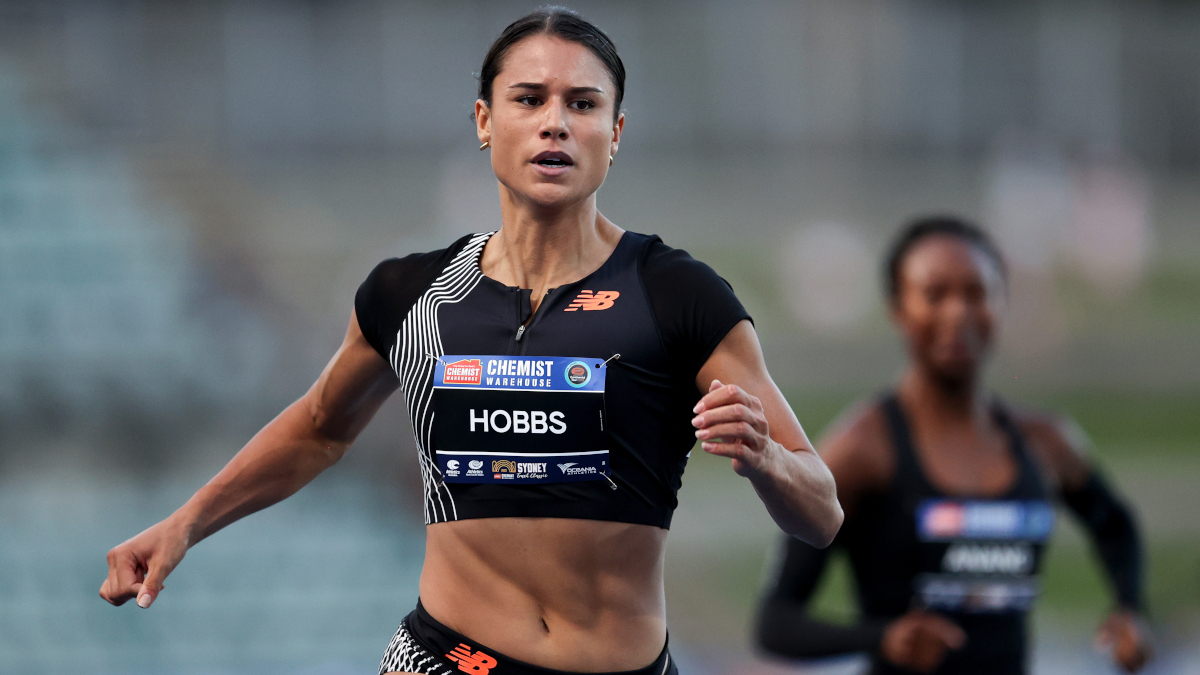 Hobbs Becomes First Female NZ Sprinter To Qualify For Olympic 100m In   Zoe Hobbs Inaction 2023 G 1200 