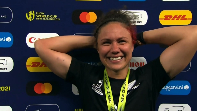 Women's Rugby World Cup | Final | England v New Zealand | Post-match interview with Ruby Tui