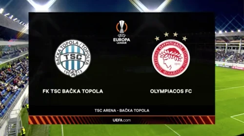 Backa Topola V Olympiacos Match Highlights Uefa Europa League Group A Supersport 