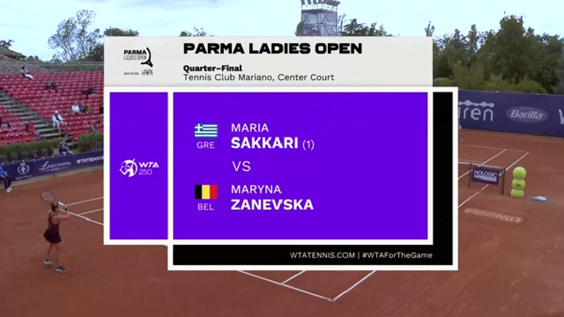 WTA 250 | Parma Open | Maria Sakkari v Maryna Zanevska | Quarter-final 3 | Highlights