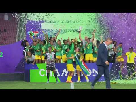 WAFCON 2022 | Final | Morocco V South Africa | Trophy Celebration ...