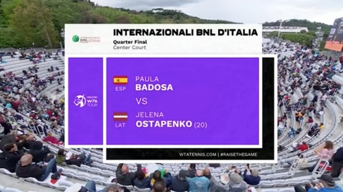 WTA | Italian Open | Paula Badosa v Jelena Ostapenko | QF3 | Highlights