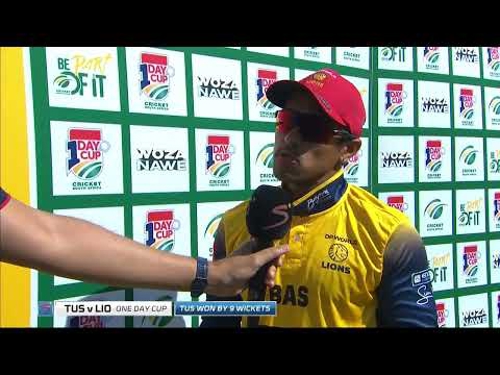 Post-match interview with Dominic Hendricks | AET Tuskers v DP World Lions | SA Cricket One Day Cup