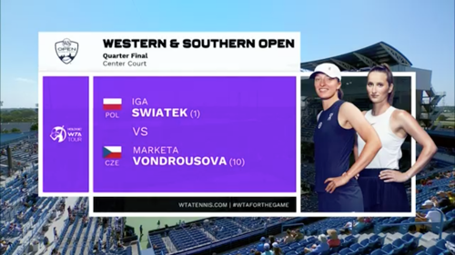 Iga Swiatek v Marketa Vondrousova | QF1 | Match Highlights | Western & Southern Open | WTA 1000