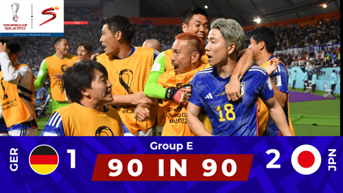 2022 FIFA World Cup | Group E | Germany v Japan | 90 in 90 seconds - SuperSport