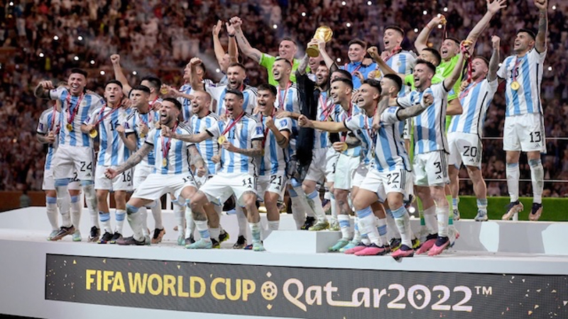 2022 FIFA World Cup | Final | Argentina v France | Argentina Trophy Celebrations