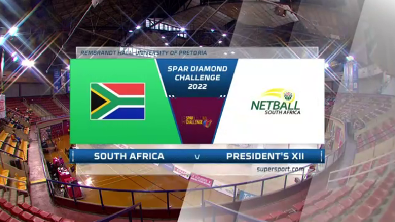 Netball Diamond Challenge | South Africa v SA President XII | Highlights
