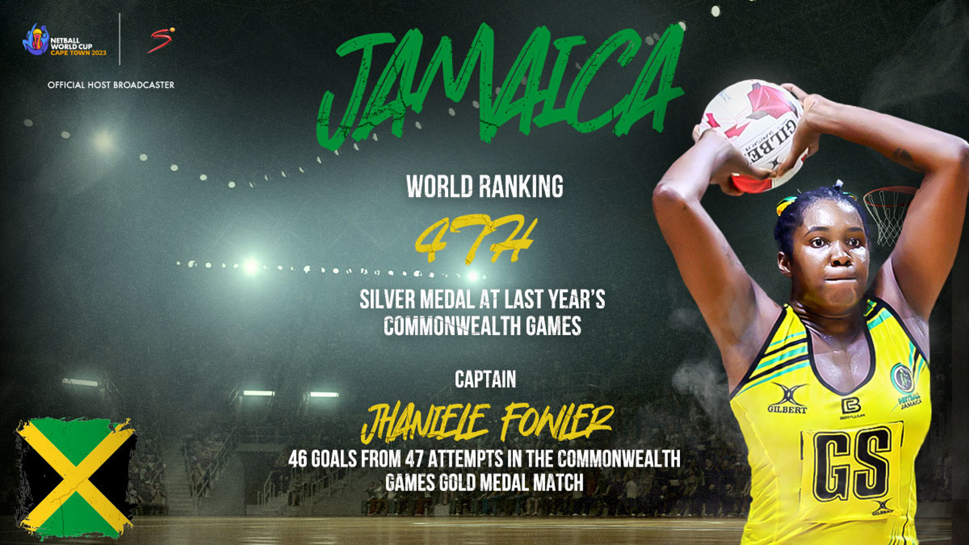 Jhaniele’s Jamaica ‘going for gold’ at Netball World Cup SuperSport