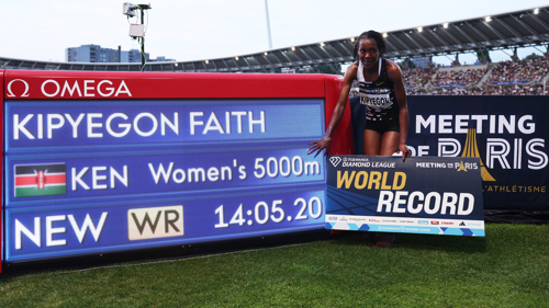 NIGHT OF WORLD RECORDS: Kipyegon and Girma star in Paris