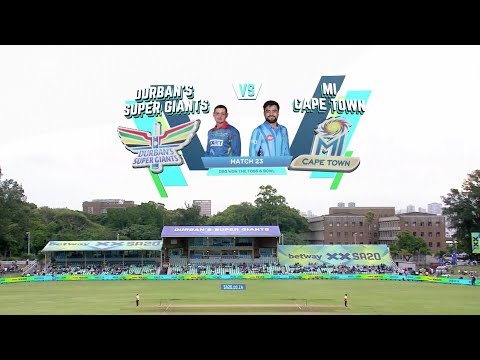 Betway SA20 | Durban's Super Giants V MI Cape Town | Extended ...