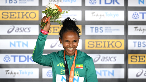 Ethiopia's Tsegay sets 5,000m world record