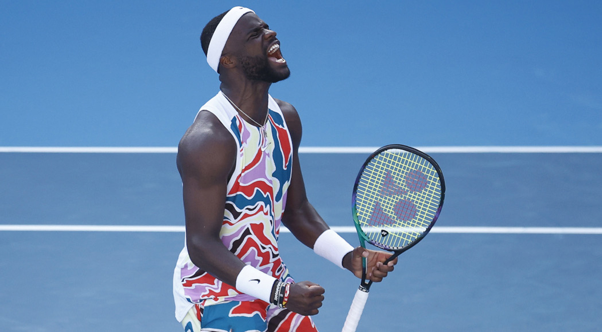 'That outfit' Tiafoe dazzles Australian Open with colourful kit