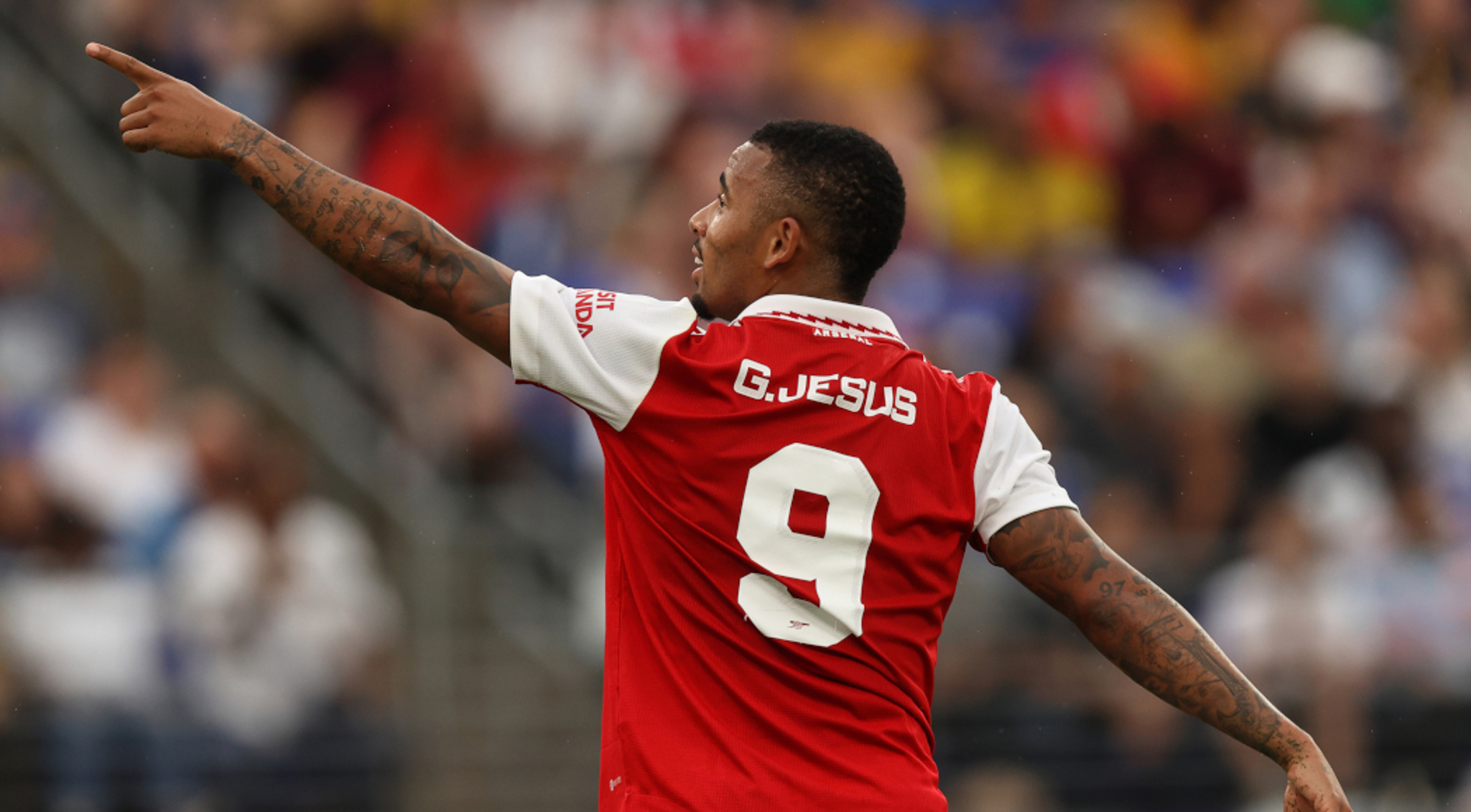 Gabriel Jesus strikes early in Arsenal's 2-0 friendly win over Everton