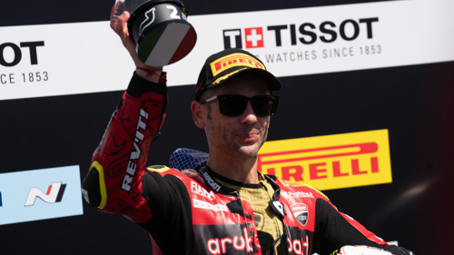 Bautista rallies for late win in Aragon Superpole