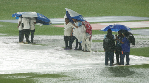 WASHED OUT: IPL final moved to Monday after downpour