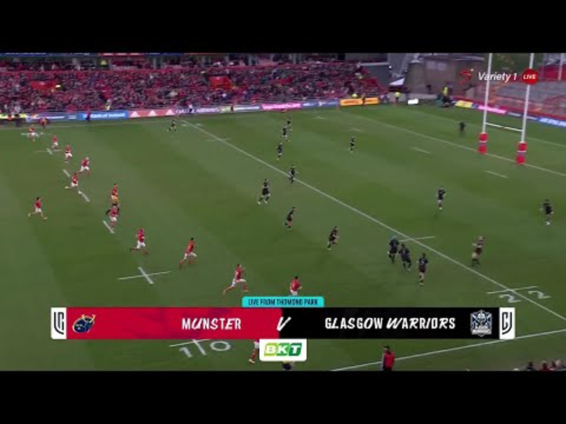 Vodacom United Rugby Championship | Munster Rugby v Glasgow Warriors | 3 Min Match Highlights