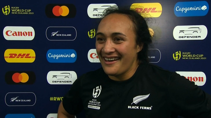 Women's Rugby World Cup | Final | England v New Zealand | Post-match interview with Ruahei Demant