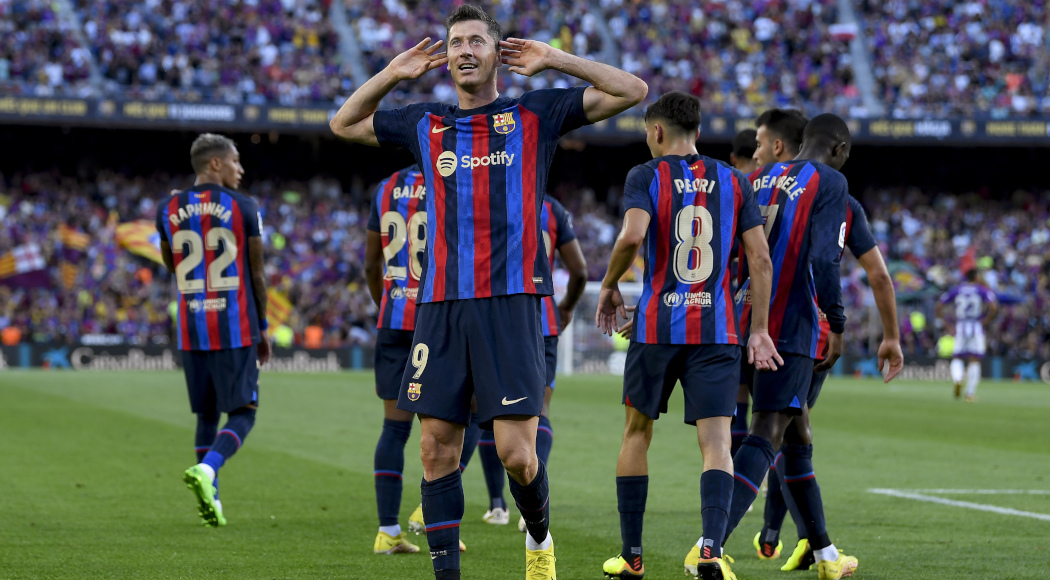 Lewandowski Bags Double For 'blessed' Barca, Benzema Strikes Late For ...