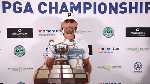 BREAKTHROUGH: Maiden win for Kaminski at SA PGA Championship